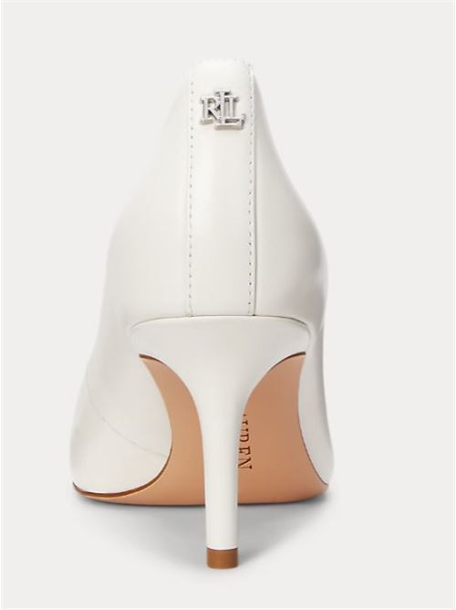 Lanette décolleté in nappa leather LAUREN RALPH LAUREN | LANETTE-PUMPS-CLOSED TOE..SOFT WHITE